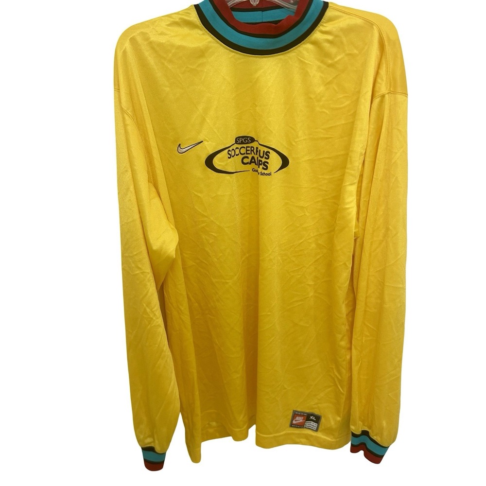 Nike Mens XL Soccer Goalkeeper Jersey SoccerPlus Camp LS EUC‎ GK VINTAGE NICE!